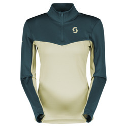 Scott Defined Light Pullover Women's in Aruba Green and Pale Yellow